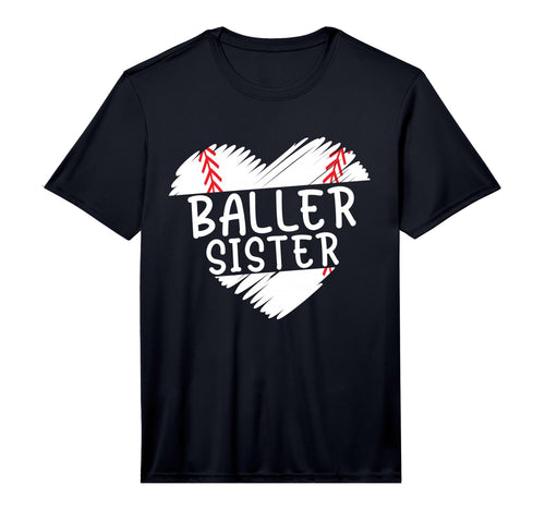 Sister Baseball Shirts Baller Sister T-Shirt - Aesthetic Graphic Men Women - T-Shirt, Sweatshirt, Hoodie