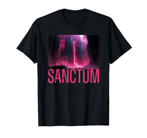 Dystopian Cityscape Vaporwave T-Shirt - Custom Art Print Men Women - T-Shirt, Sweatshirt, Hoodie