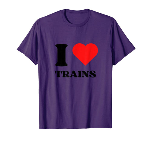 I Love Trains I Heart Trains Y2K T-Shirt - Custom Art Print Unisex - T-Shirt, Sweatshirt, Hoodie