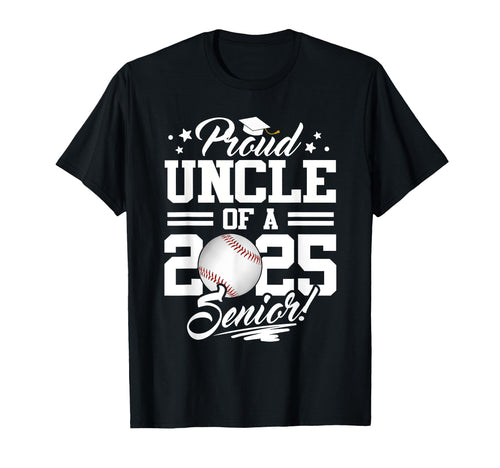 Proud Uncle 2025 Senior Graduate T-Shirt - Custom Art Print Men Women - T-Shirt, Sweatshirt, Hoodie