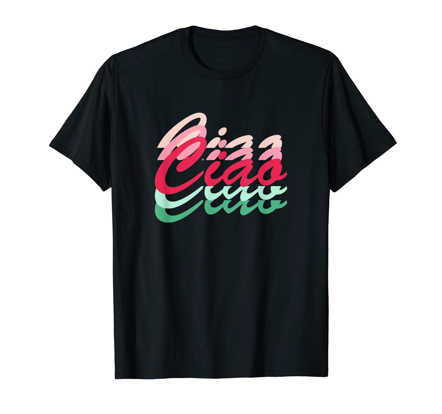 Pastel Ciao Stripes Streetwear Art T-Shirt - Unique Graphic for Adults - T-Shirt, Sweatshirt, Hoodie