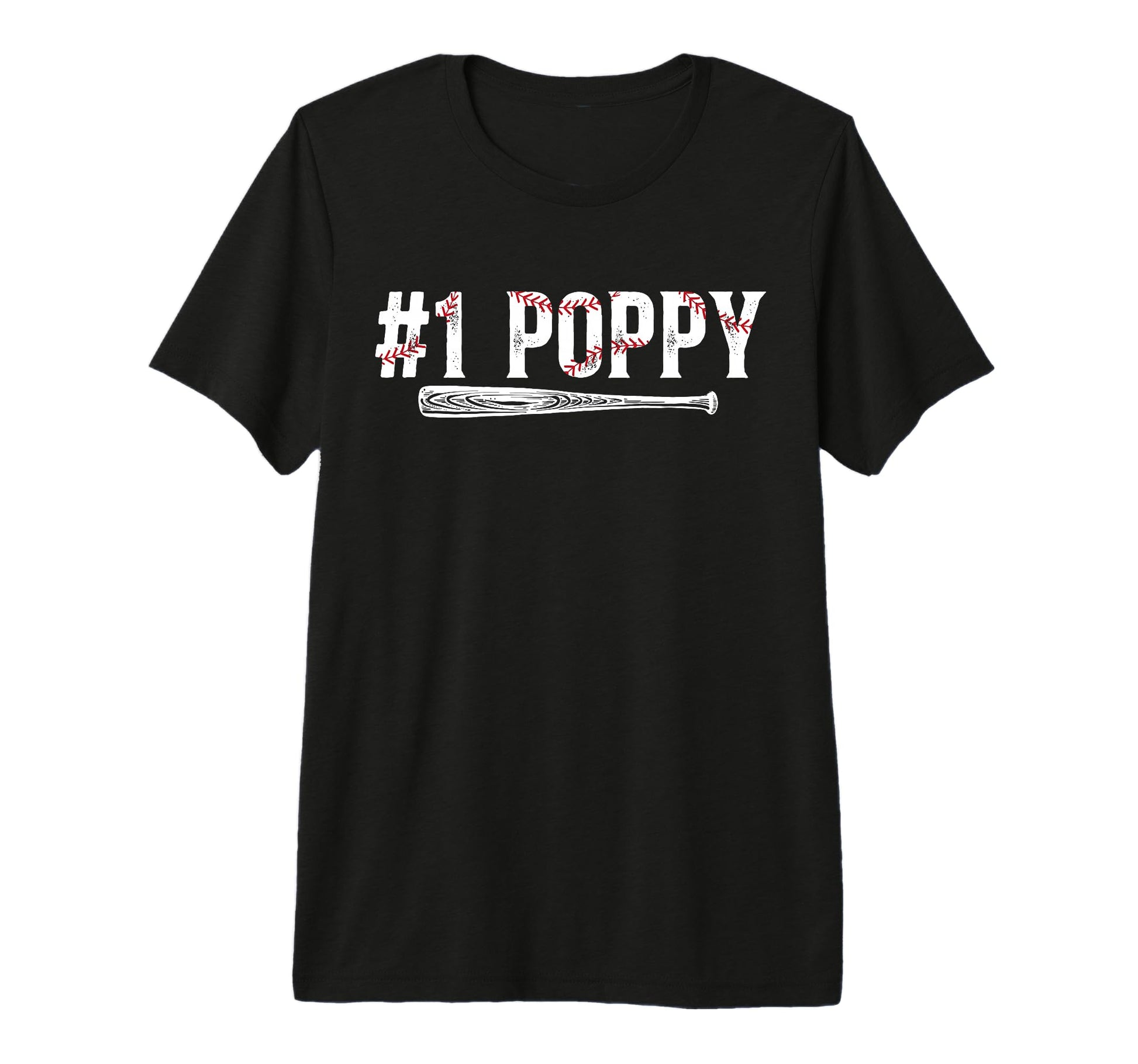 Mens 1 Poppy Baseball Poppy Baseball T-Shirt - Novelty Apparel Unisex - T-Shirt, Sweatshirt, Hoodie