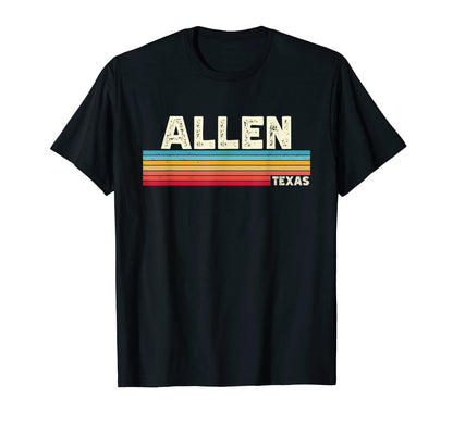 Native Allen Texas Tx Stripes State T-Shirt - Fun Novelty Design Men Women - T-Shirt, Sweatshirt, Hoodie