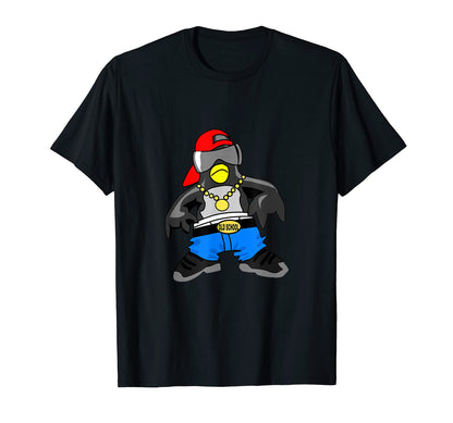 Old School Rap Hip Hop Penguin T-Shirt - Graphic Print for Adults - T-Shirt, Sweatshirt, Hoodie