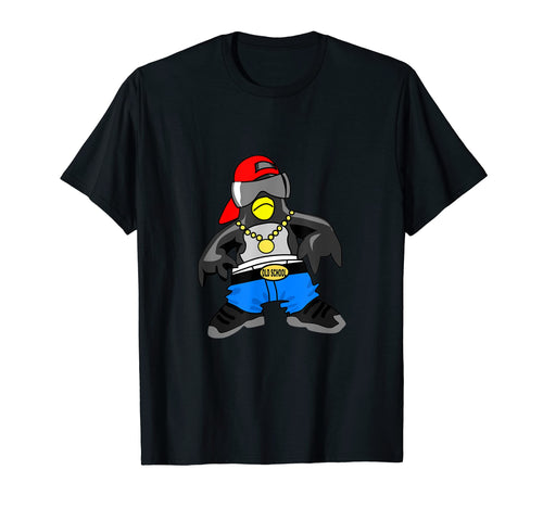 Old School Rap Hip Hop Penguin T-Shirt - Graphic Print for Adults - T-Shirt, Sweatshirt, Hoodie