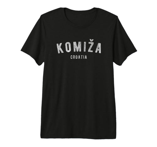 Mens Varsity Komiza Croatia T-Shirt - Aesthetic Graphic Men Women - T-Shirt, Sweatshirt, Hoodie