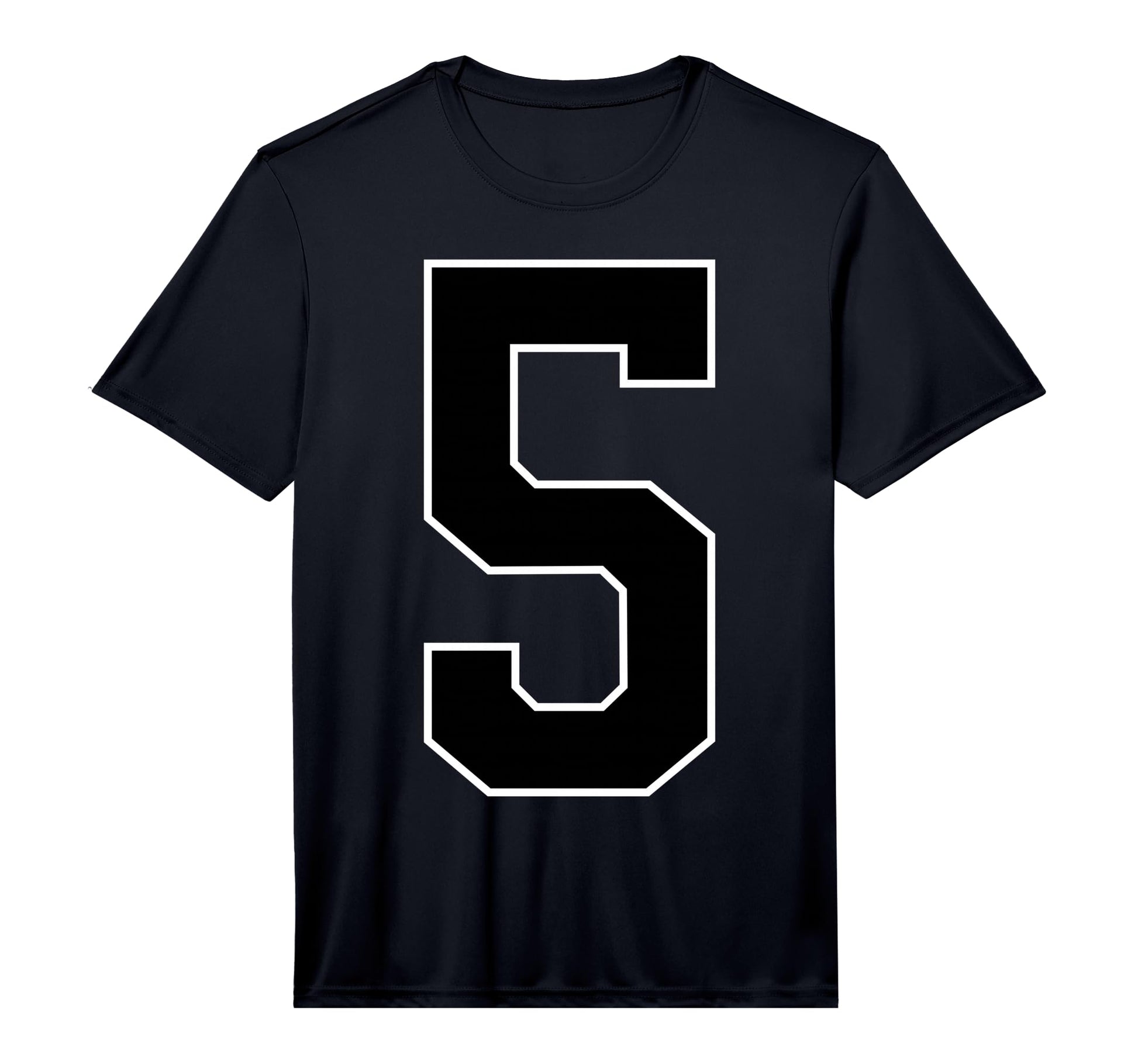Black Sports Team Number 5 Fan T-Shirt - Trendy Graphic for Adults - T-Shirt, Sweatshirt, Hoodie