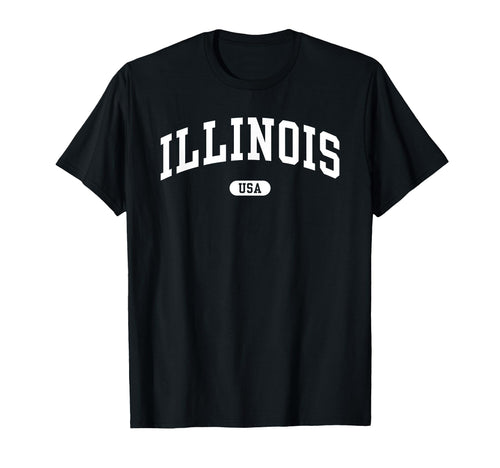 Illinois Usa Collegiate Funny Y2K T-Shirt - Aesthetic Graphic Men Women - T-Shirt, Sweatshirt, Hoodie