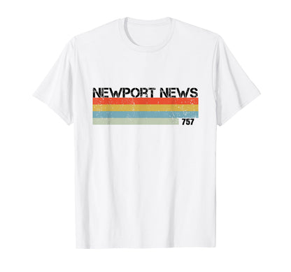Newport News Stripes T-Shirt - Minimalist Print Men Women - T-Shirt, Sweatshirt, Hoodie