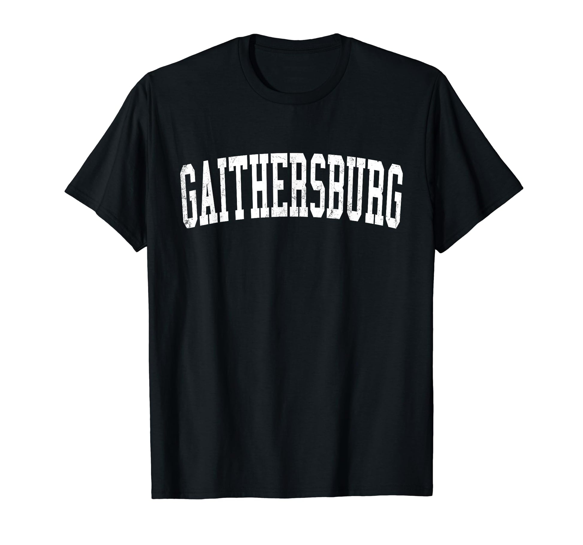 Gaithersburg Md Distressed White T-Shirt - Aesthetic Graphic for Adults - T-Shirt, Sweatshirt, Hoodie