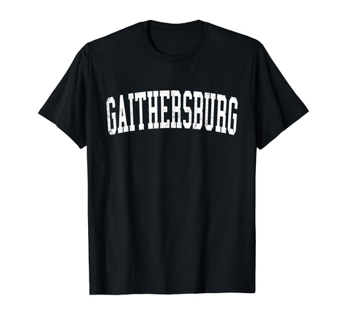 Gaithersburg Md Distressed White T-Shirt - Aesthetic Graphic for Adults - T-Shirt, Sweatshirt, Hoodie