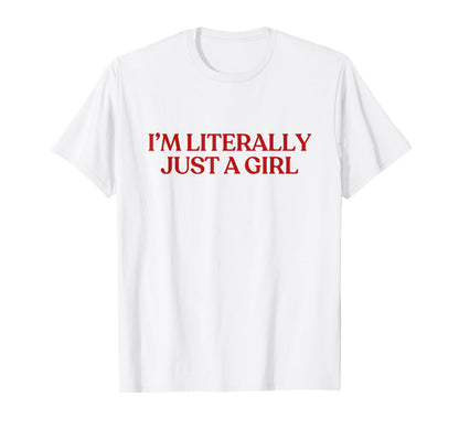 Im Literally Just Y2K Aesthetic Trendy T-Shirt - Aesthetic Graphic Unisex - T-Shirt, Sweatshirt, Hoodie