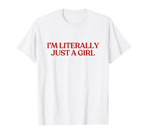 Im Literally Just Y2K Aesthetic Trendy T-Shirt - Aesthetic Graphic Unisex - T-Shirt, Sweatshirt, Hoodie