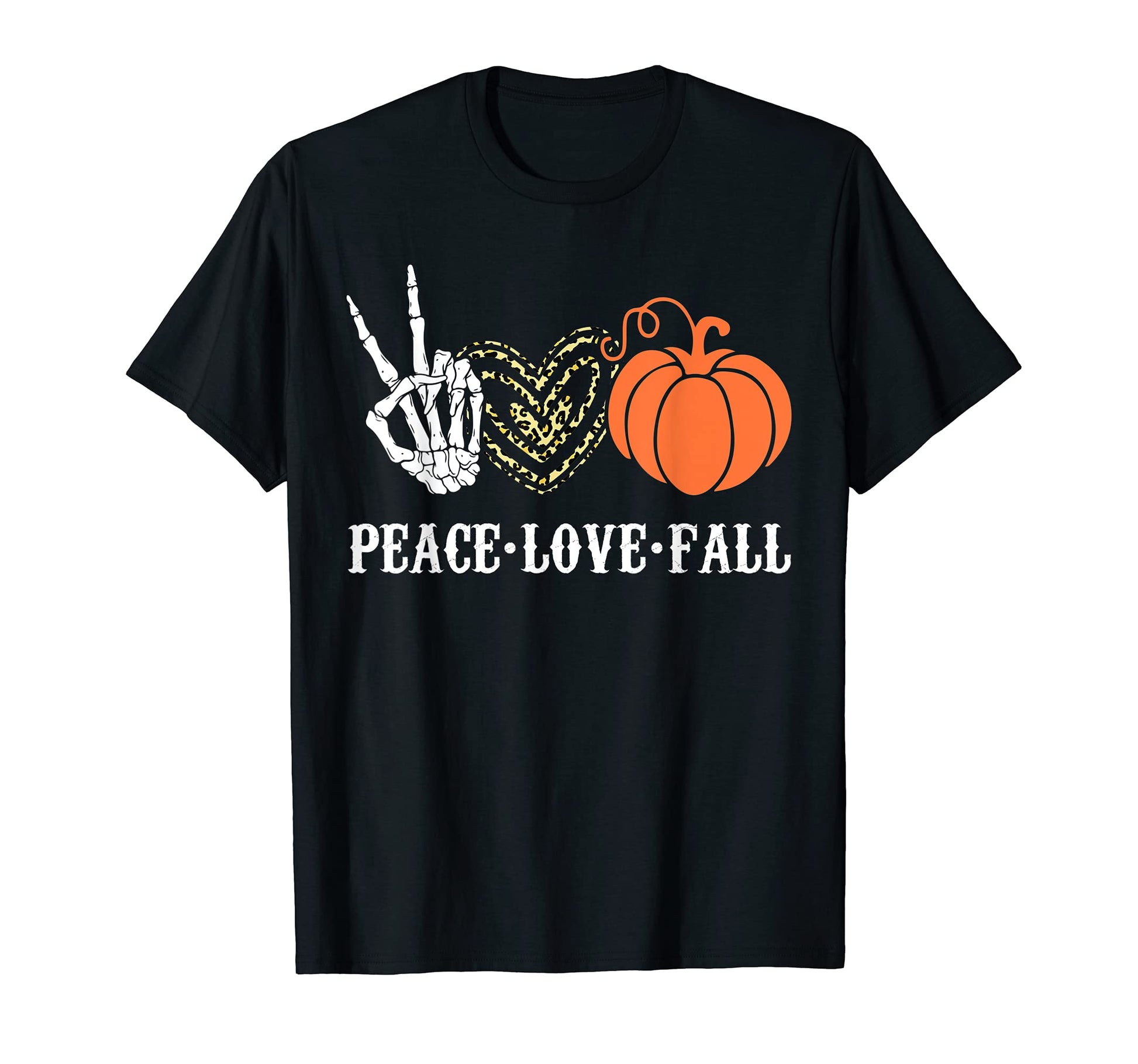 Peace Love Fall Peace Love Pumpkin T-Shirt - Graphic Print for Adults - T-Shirt, Sweatshirt, Hoodie