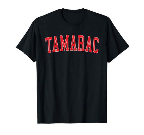 Tamarac Fl Varsity Red Text T-Shirt - Aesthetic Graphic Unisex - T-Shirt, Sweatshirt, Hoodie