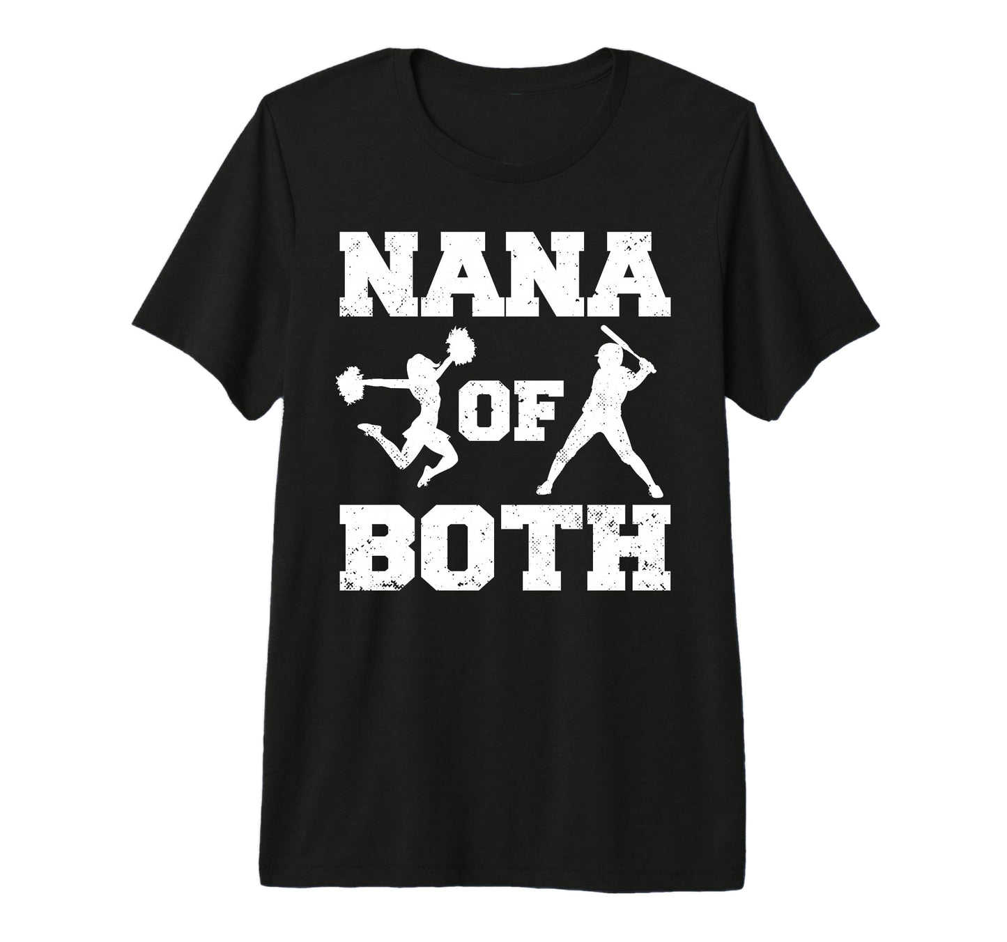 Nana Both Funny Baseball And Cheer Nana T-Shirt - Graphic Print Men Women - T-Shirt, Sweatshirt, Hoodie