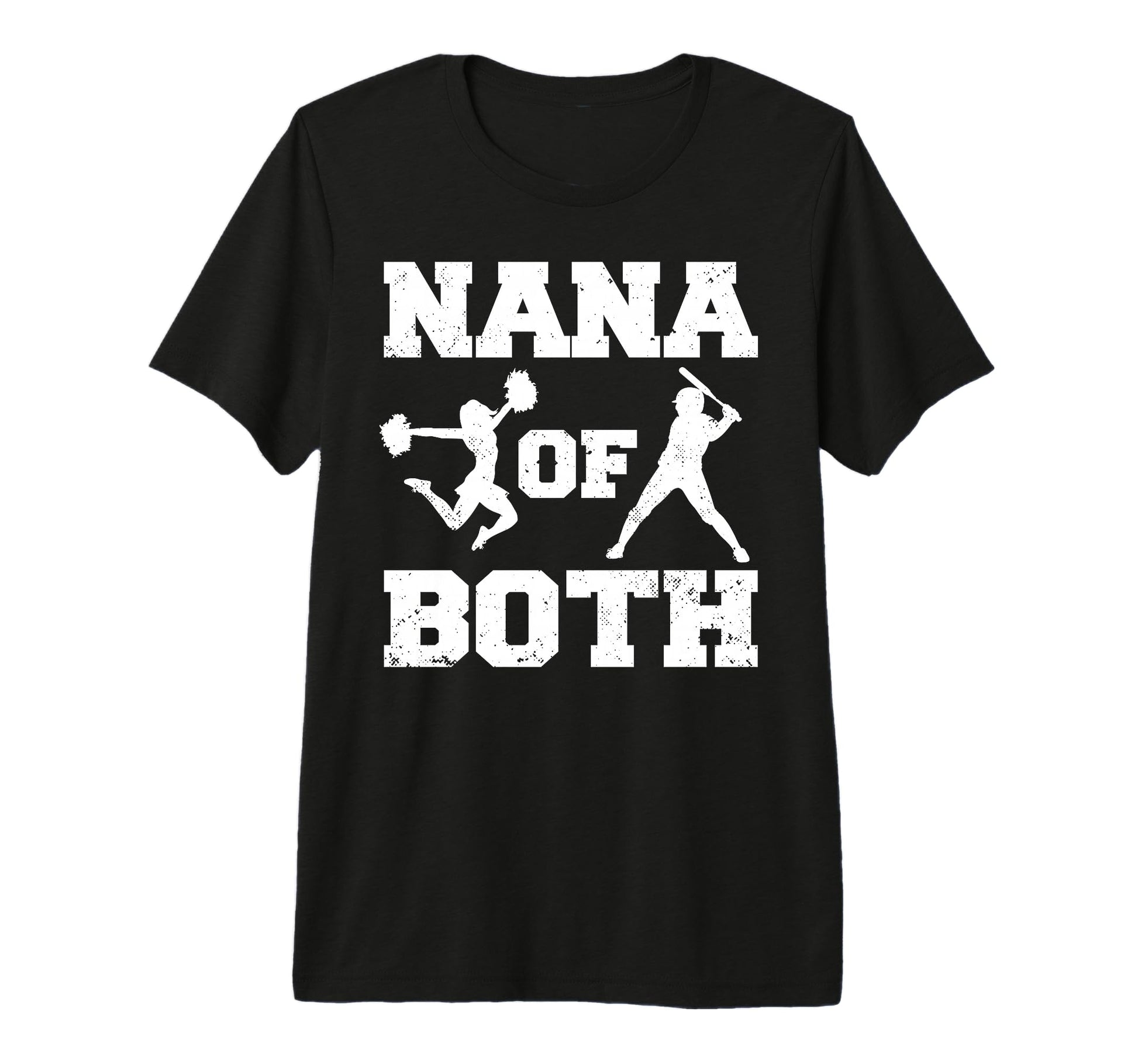 Nana Both Funny Baseball And Cheer Nana T-Shirt - Graphic Print Men Women - T-Shirt, Sweatshirt, Hoodie