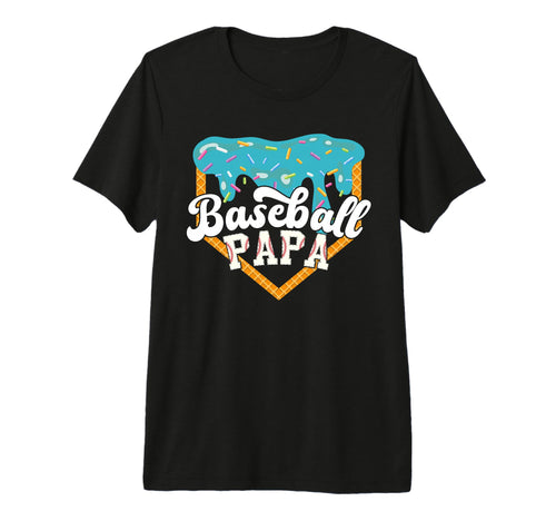 Baseball Papa Drip Ice Cream Tri Blend T-Shirt - Streetwear Style Unisex - T-Shirt, Sweatshirt, Hoodie