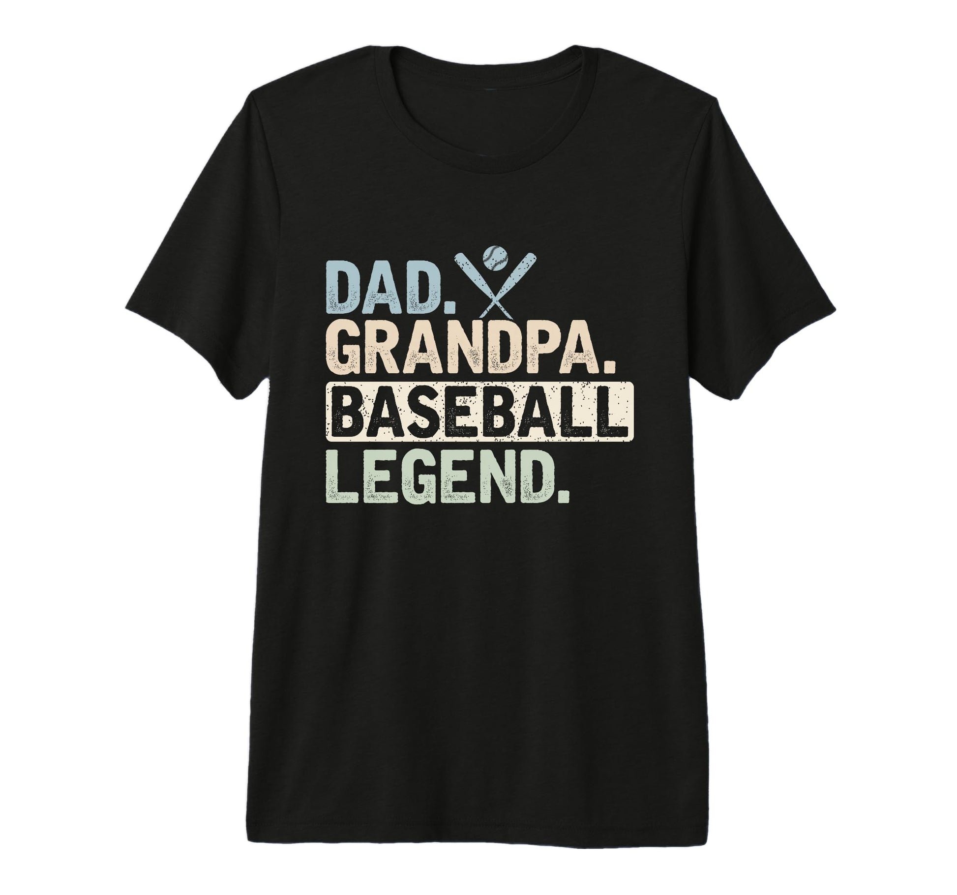 Dad Grandpa Baseball Legend Player Funny T-Shirt - Graphic Print Unisex - T-Shirt, Sweatshirt, Hoodie