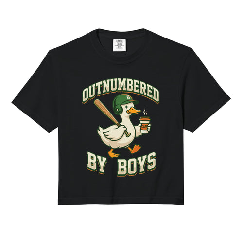 Outnumbered Baseball Duck Coffee Mom Hoodie - Minimalist Print for Adults - T-Shirt, Sweatshirt, Hoodie