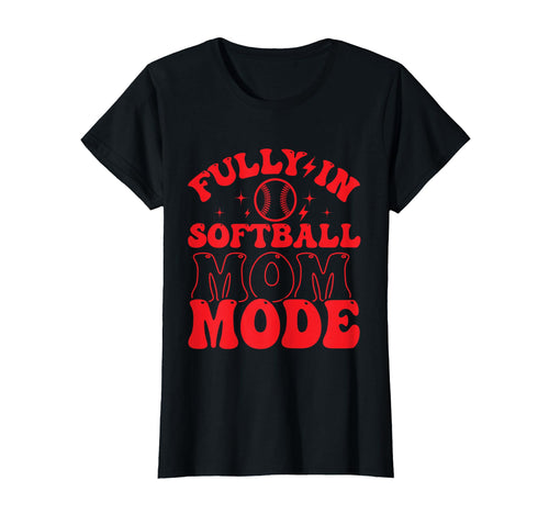 Softball Mom Mothers Day Baseball T-Shirt - Fun Novelty Design for Adults - T-Shirt, Sweatshirt, Hoodie