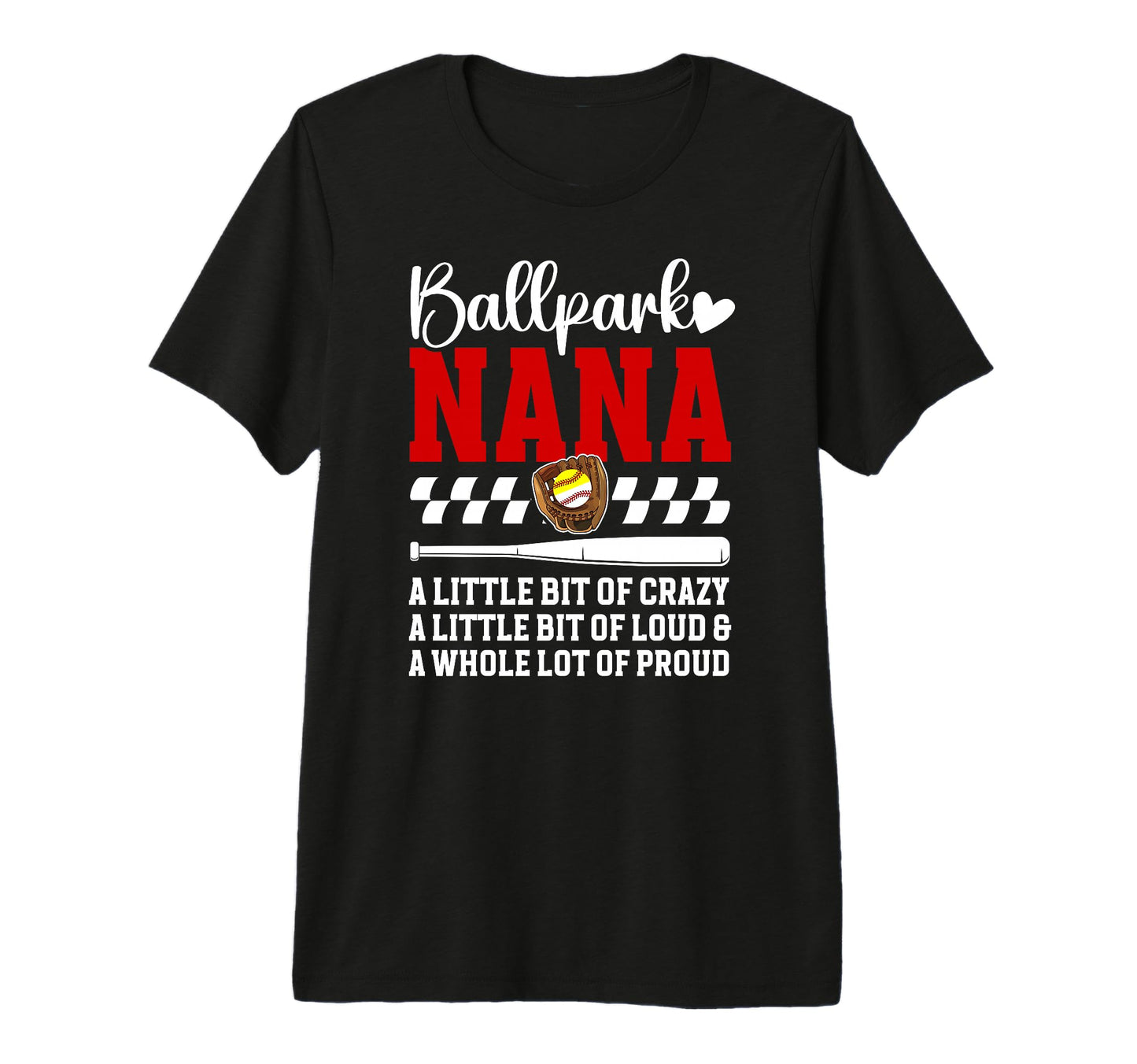 Ballpark Nana Definition Baseball T-Shirt - Custom Art Print Unisex - T-Shirt, Sweatshirt, Hoodie