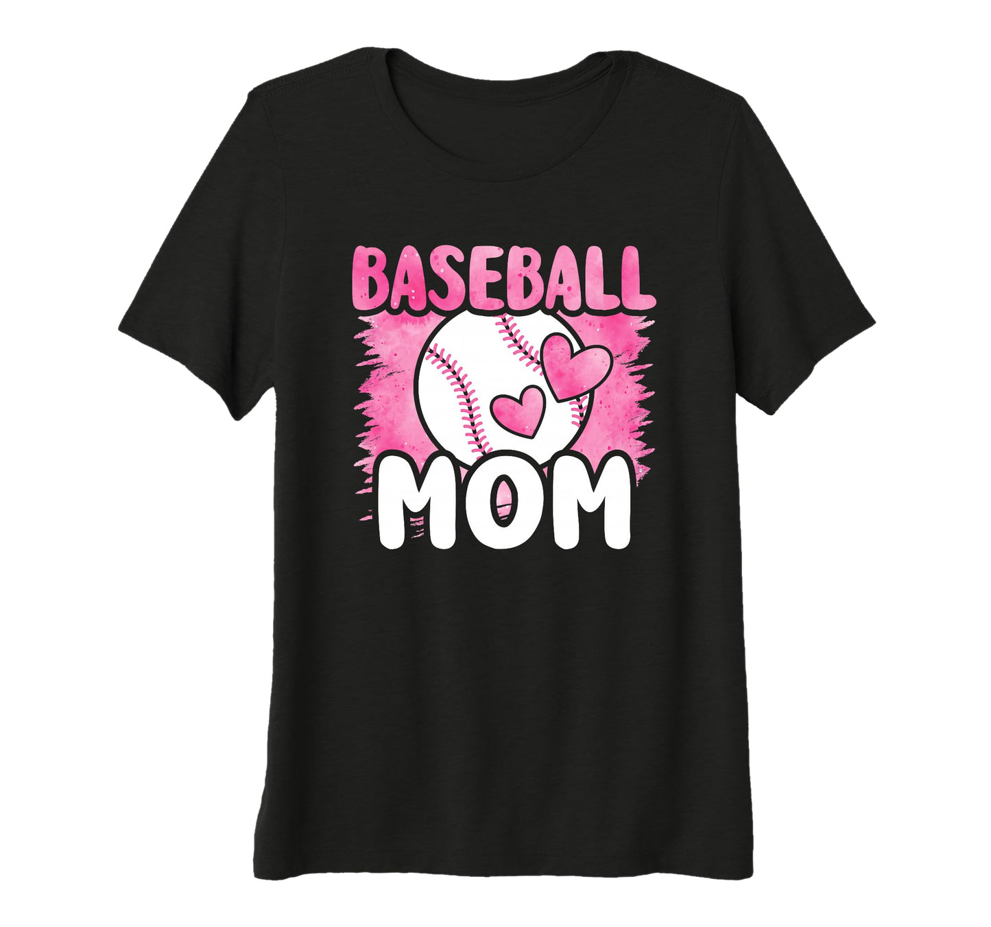 Womens Baseball Mom Baseball Tri Blend T-Shirt - Graphic Print Men Women - T-Shirt, Sweatshirt, Hoodie