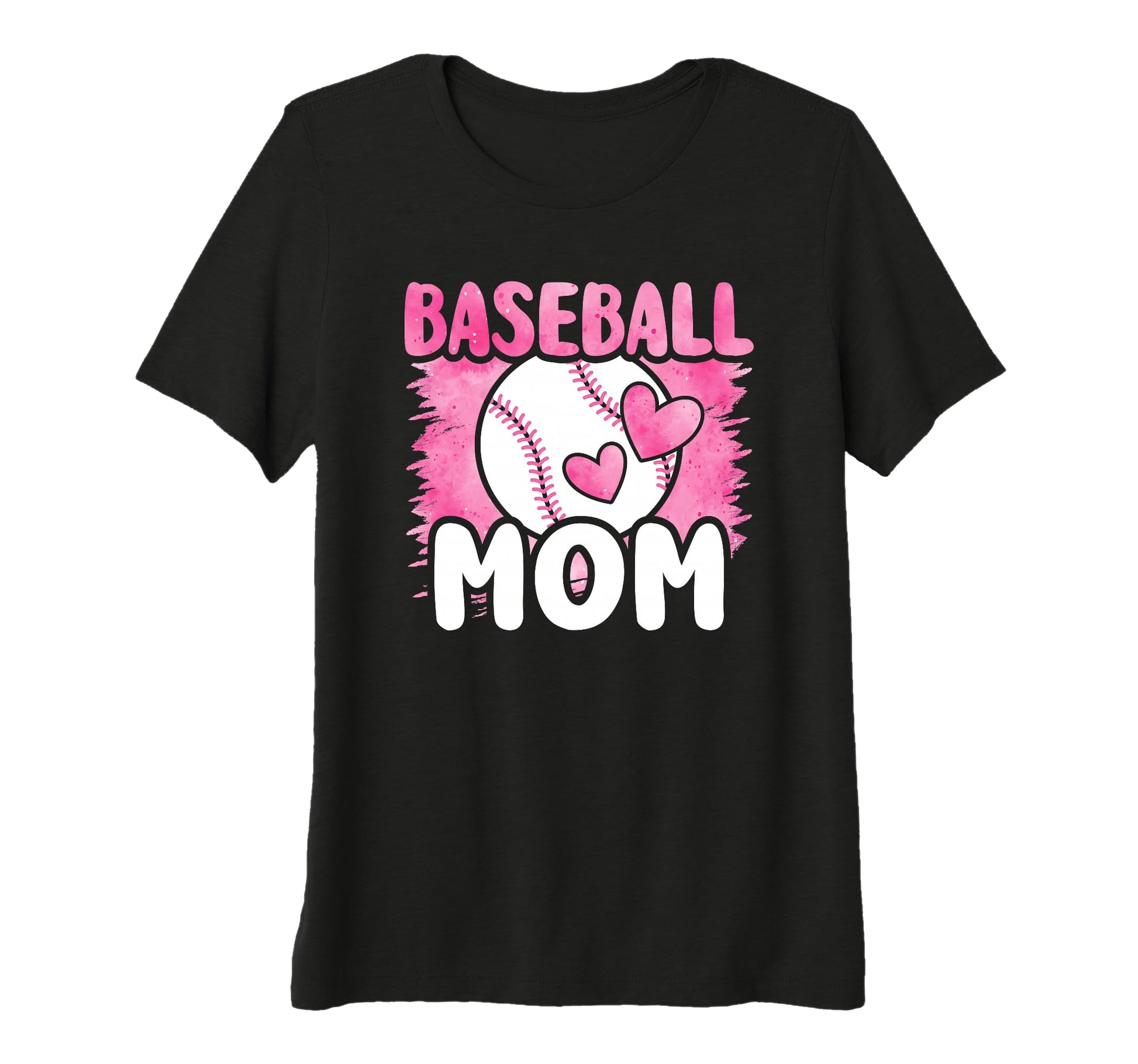 Womens Baseball Mom Baseball Tri Blend T-Shirt - Graphic Print Men Women - T-Shirt, Sweatshirt, Hoodie