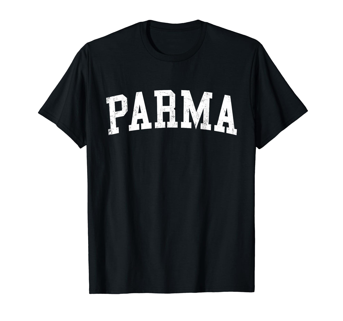 Parma Oh Distressed White Varsity T-Shirt - Novelty Apparel Unisex - T-Shirt, Sweatshirt, Hoodie