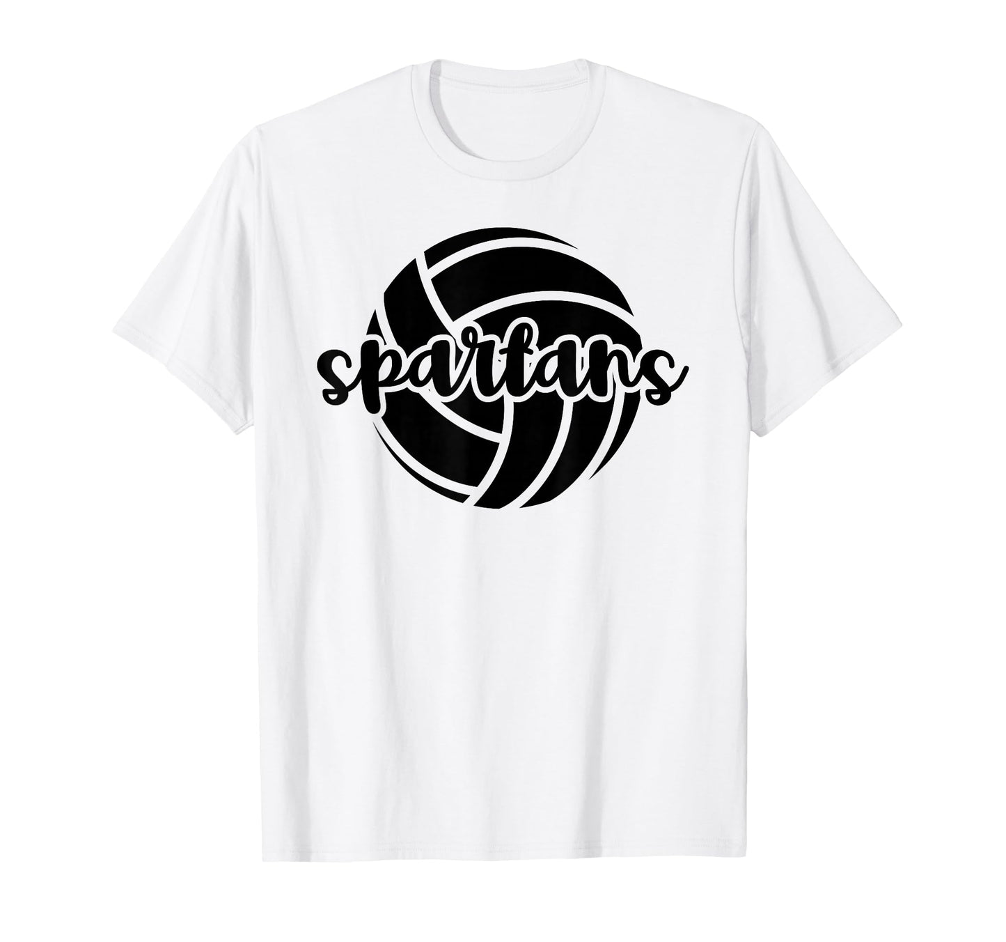 Spartans Volleyball Team Mascot T-Shirt - Custom Art Print for Adults - T-Shirt, Sweatshirt, Hoodie