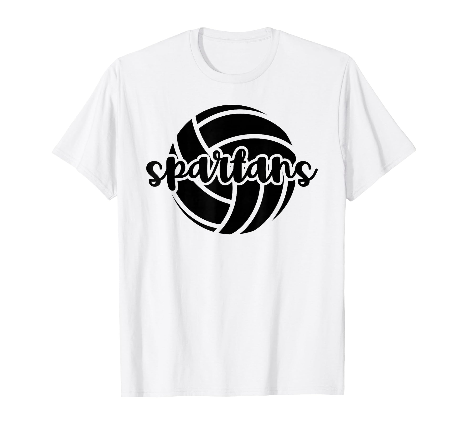 Spartans Volleyball Team Mascot T-Shirt - Custom Art Print for Adults - T-Shirt, Sweatshirt, Hoodie