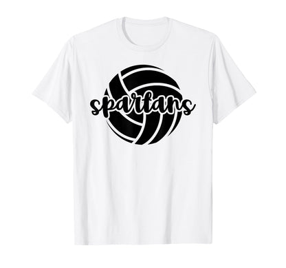 Spartans Volleyball Team Mascot T-Shirt - Custom Art Print for Adults - T-Shirt, Sweatshirt, Hoodie