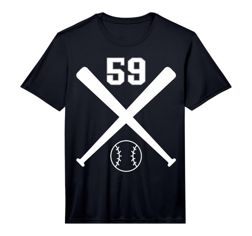 Baseball Softball Number 59 Performance T-Shirt - Novelty Apparel Men Women - T-Shirt, Sweatshirt, Hoodie