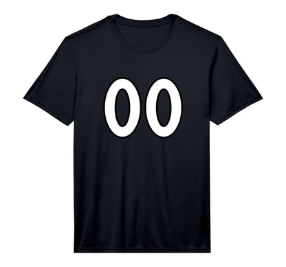 Number 00 Sports Team Varsity T-Shirt - Aesthetic Graphic for Adults - T-Shirt, Sweatshirt, Hoodie