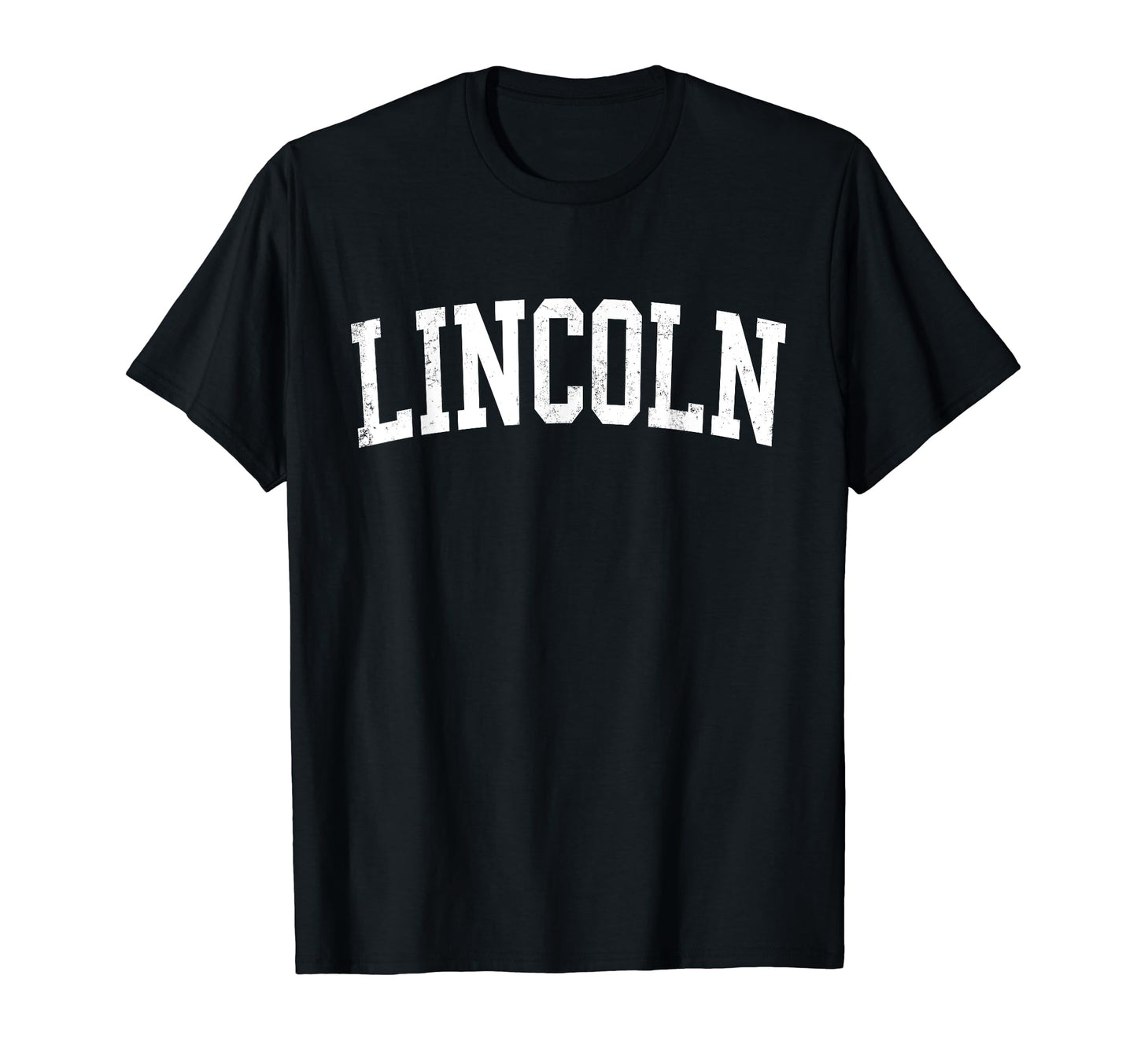 Lincoln Ne Distressed White T-Shirt - Casual Everyday Wear Men Women - T-Shirt, Sweatshirt, Hoodie