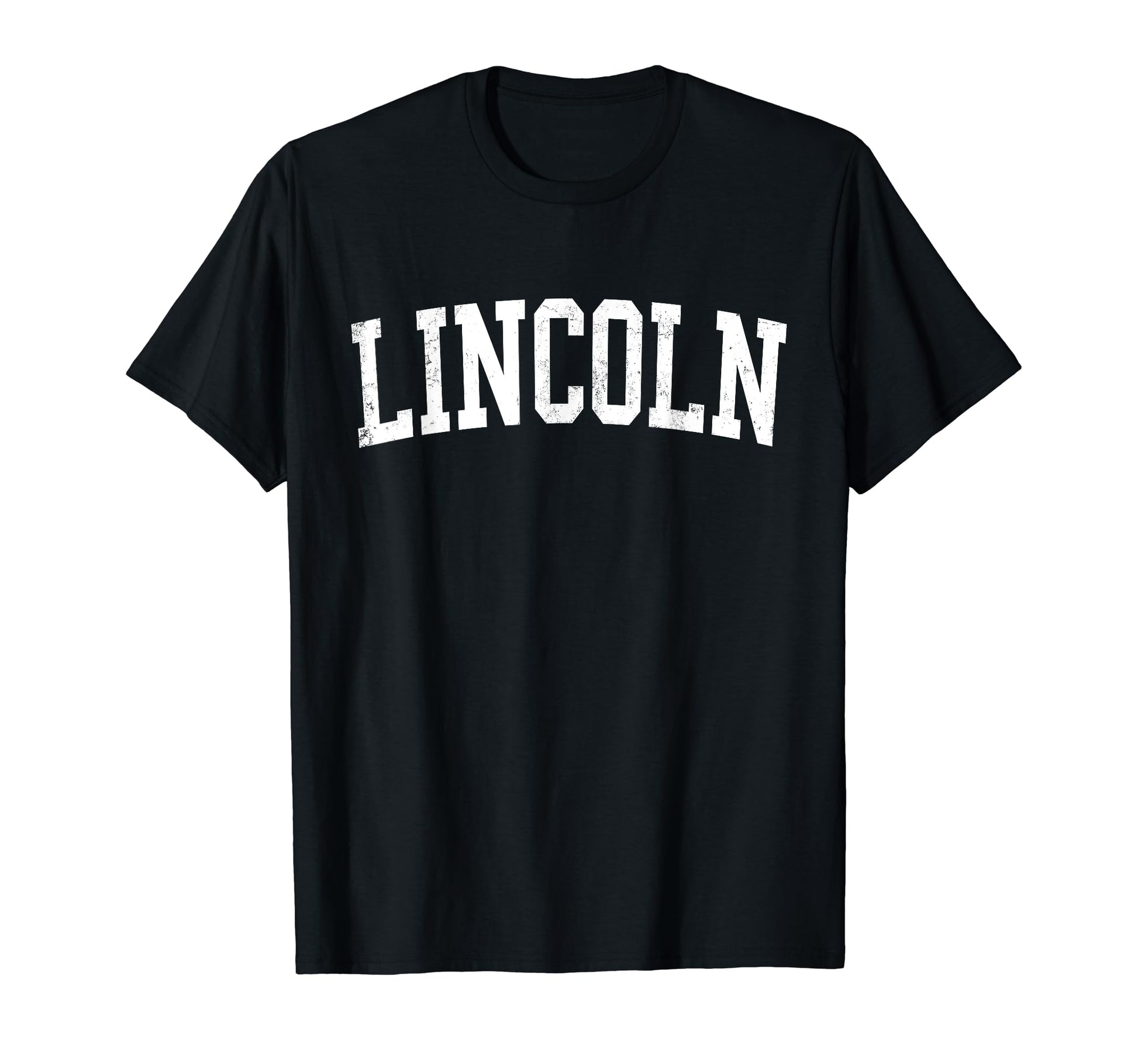 Lincoln Ne Distressed White T-Shirt - Casual Everyday Wear Men Women - T-Shirt, Sweatshirt, Hoodie