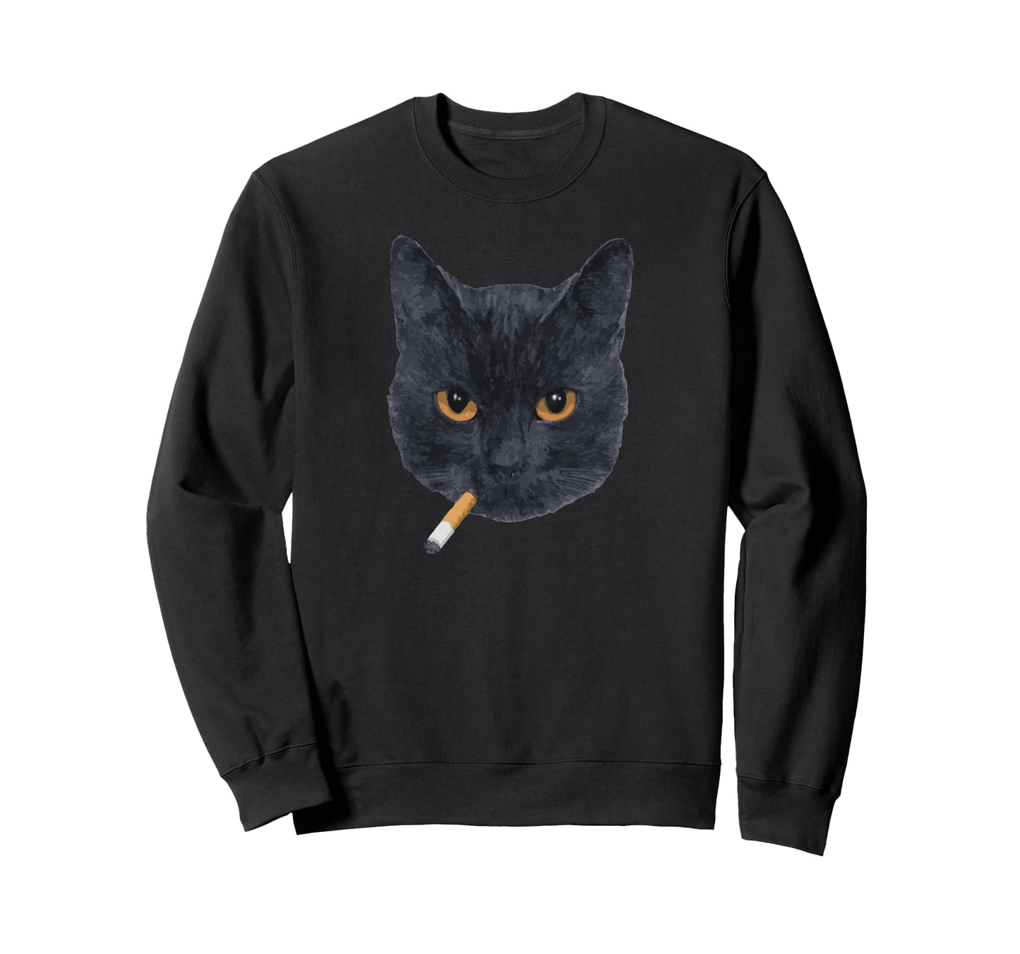 Y2K Black Cat 90S Grunge Sweatshirt - Unique Graphic Unisex - T-Shirt, Sweatshirt, Hoodie