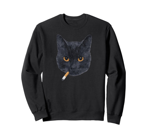 Y2K Black Cat 90S Grunge Sweatshirt - Unique Graphic Unisex - T-Shirt, Sweatshirt, Hoodie