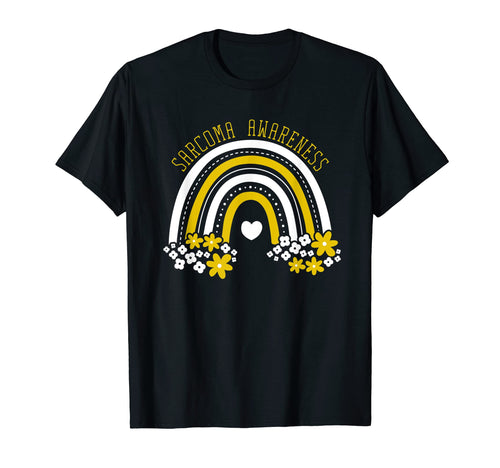 Sarcoma Awareness Month Rainbow Go Yellow T-Shirt - Custom Art Print Unisex - T-Shirt, Sweatshirt, Hoodie