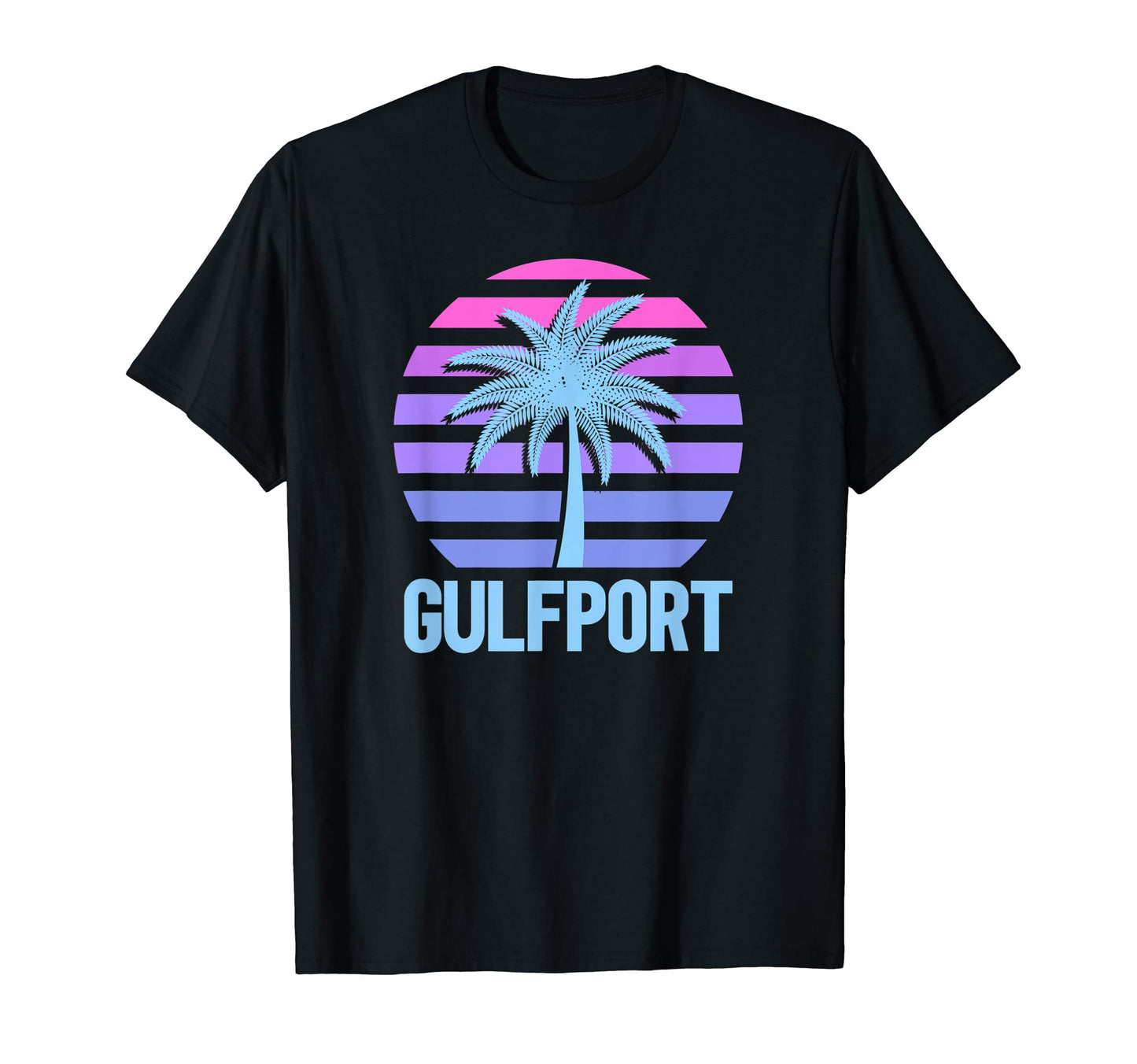 Gulfport Vacation Vaporwave Aesthetic T-Shirt - Graphic Print Unisex - T-Shirt, Sweatshirt, Hoodie