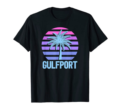 Gulfport Vacation Vaporwave Aesthetic T-Shirt - Graphic Print Unisex - T-Shirt, Sweatshirt, Hoodie