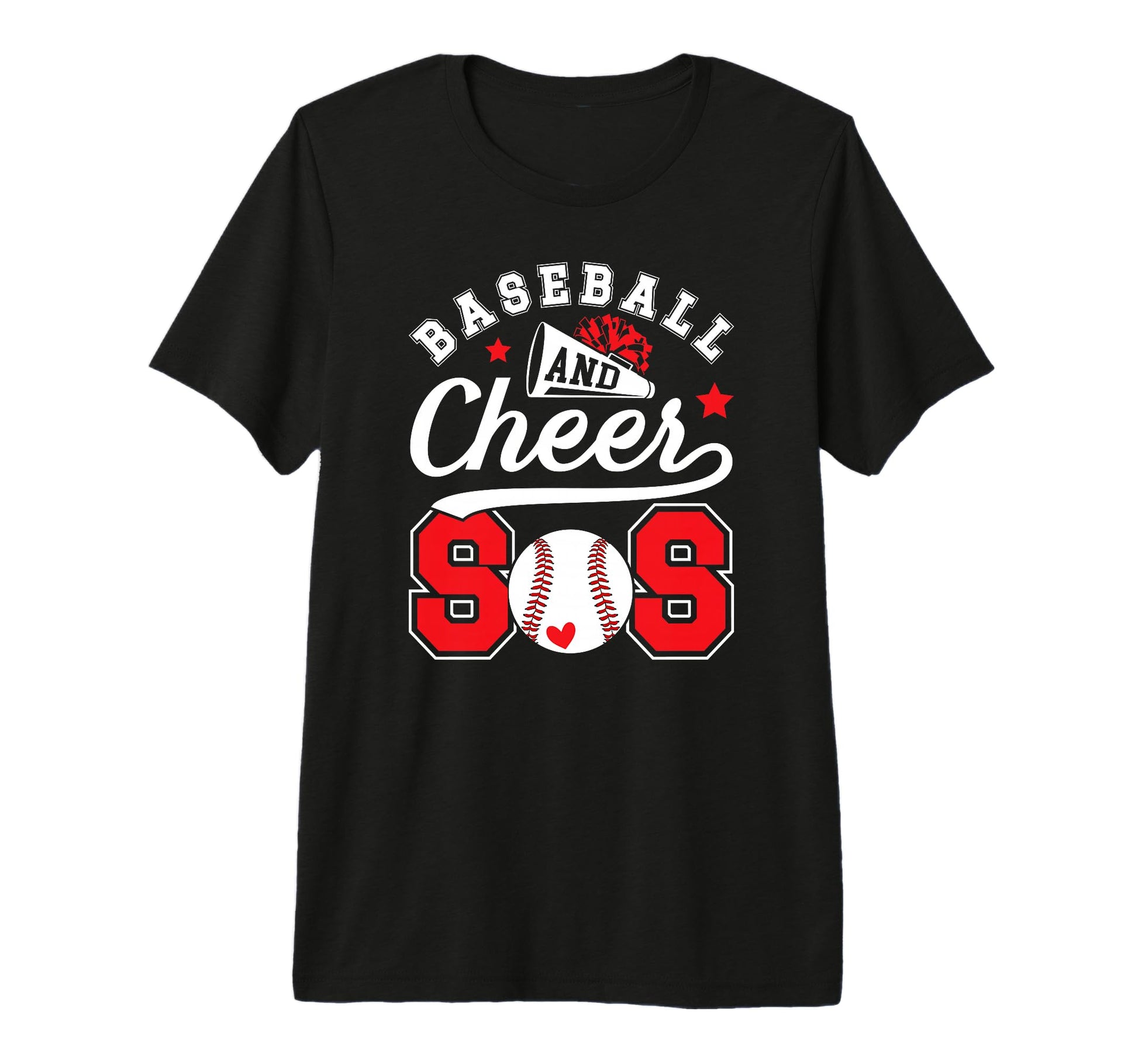Baseball And Cheer Sis Baseball T-Shirt - Fun Novelty Design Unisex - T-Shirt, Sweatshirt, Hoodie