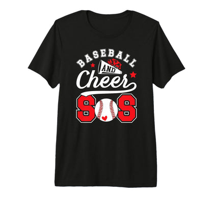 Baseball And Cheer Sis Baseball T-Shirt - Fun Novelty Design Unisex - T-Shirt, Sweatshirt, Hoodie