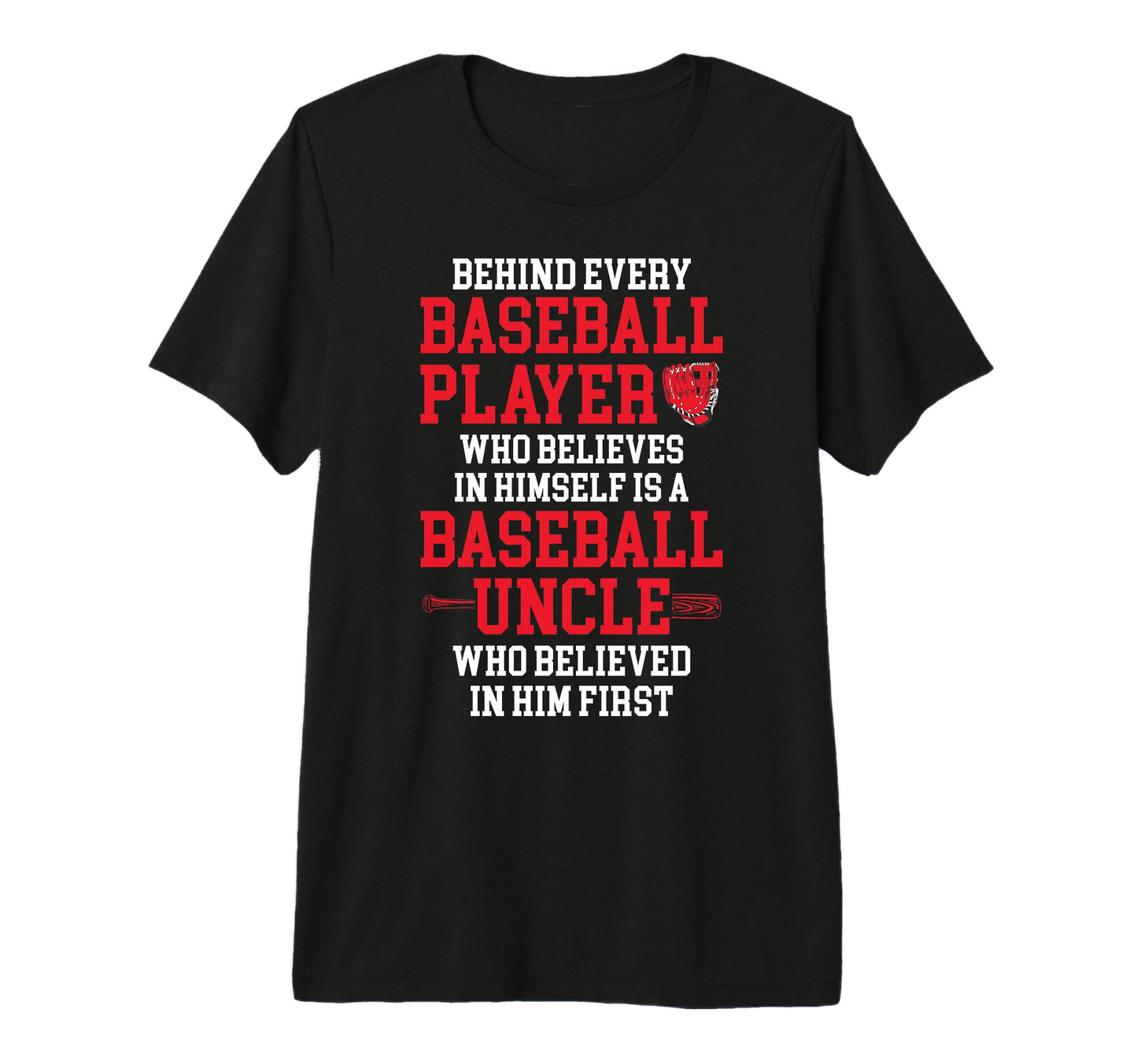 Mens Baseball Uncle Proud Uncle T-Shirt - Aesthetic Graphic for Adults - T-Shirt, Sweatshirt, Hoodie