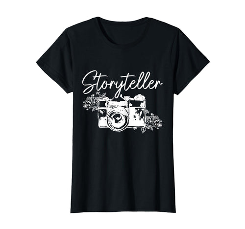 Photographer Storyteller Camera T-Shirt - Minimalist Print Men Women - T-Shirt, Sweatshirt, Hoodie