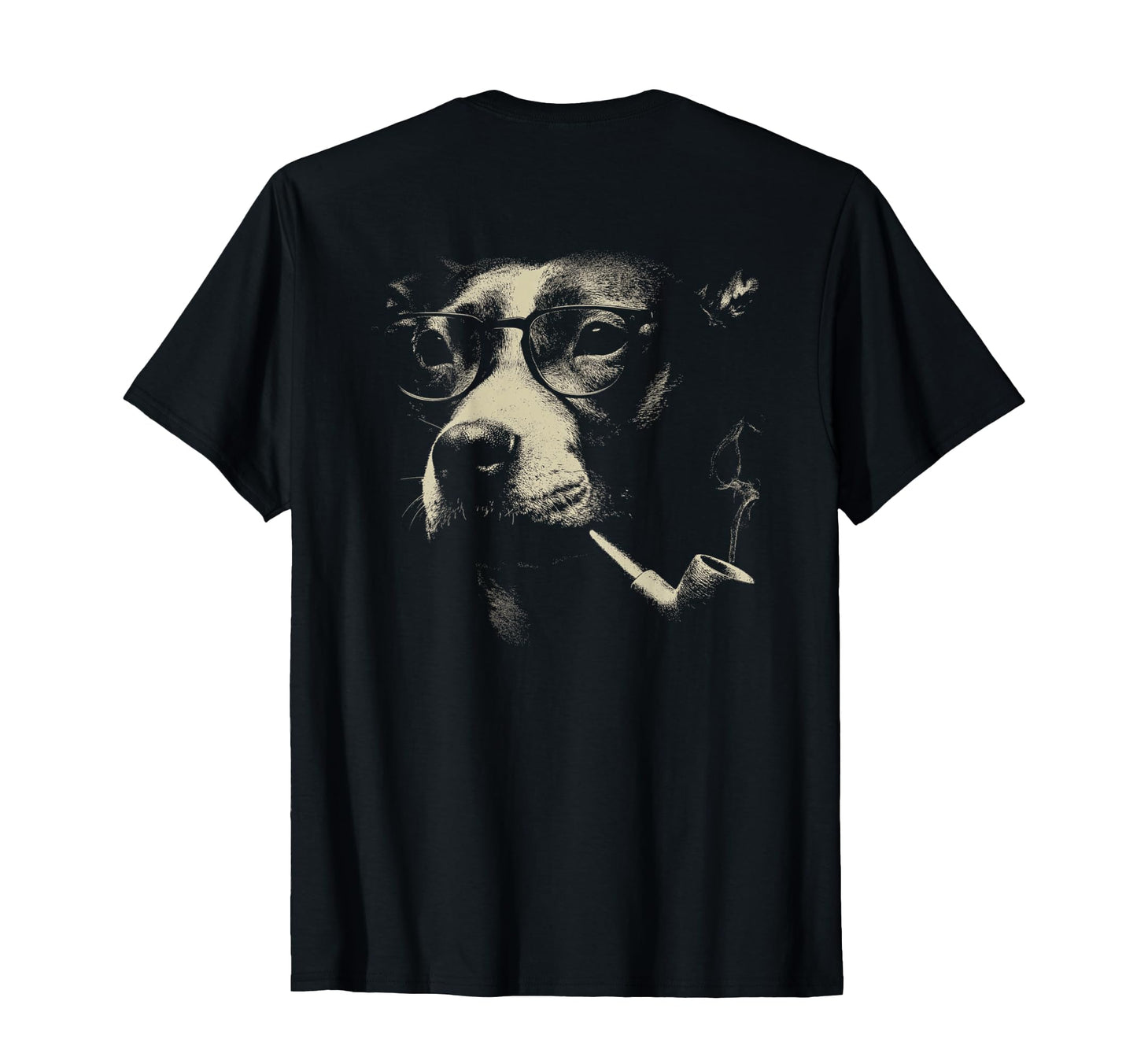 Pitbull Smoking Pipe Sunglasses T-Shirt - Minimalist Print for Adults - T-Shirt, Sweatshirt, Hoodie