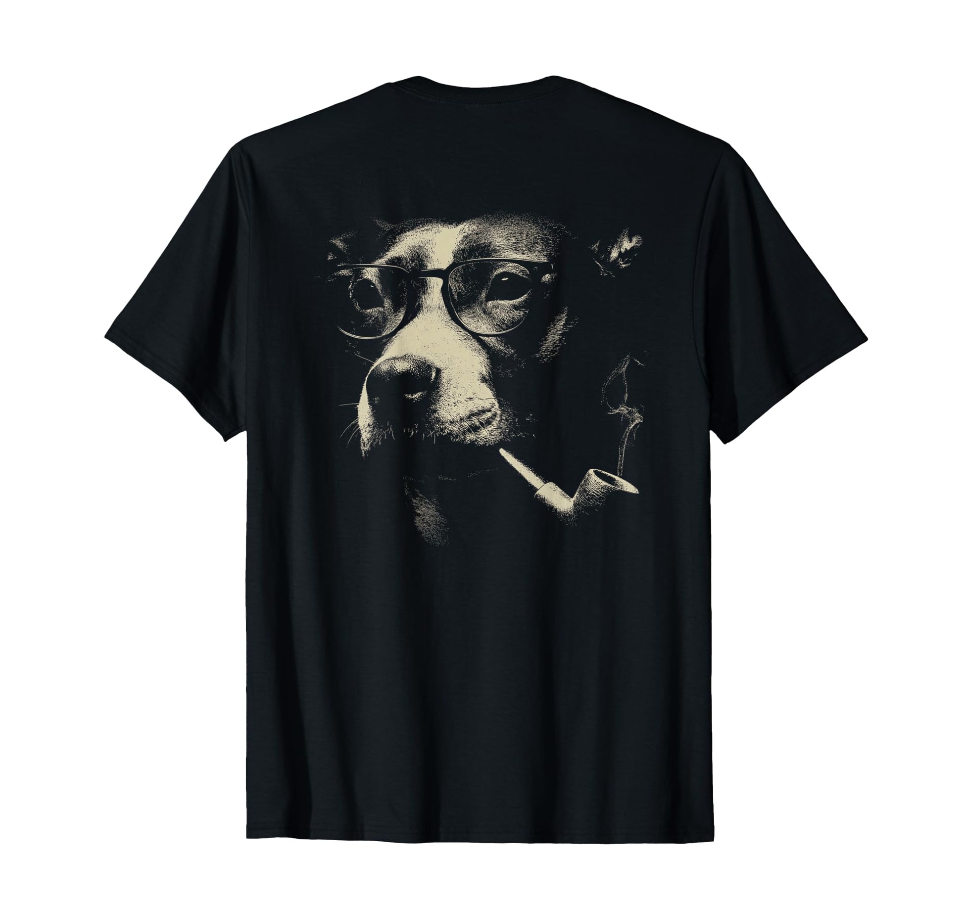 Pitbull Smoking Pipe Sunglasses T-Shirt - Minimalist Print for Adults - T-Shirt, Sweatshirt, Hoodie