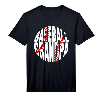 Mens Baseball Grandpa Performance T-Shirt - Minimalist Print for Adults - T-Shirt, Sweatshirt, Hoodie