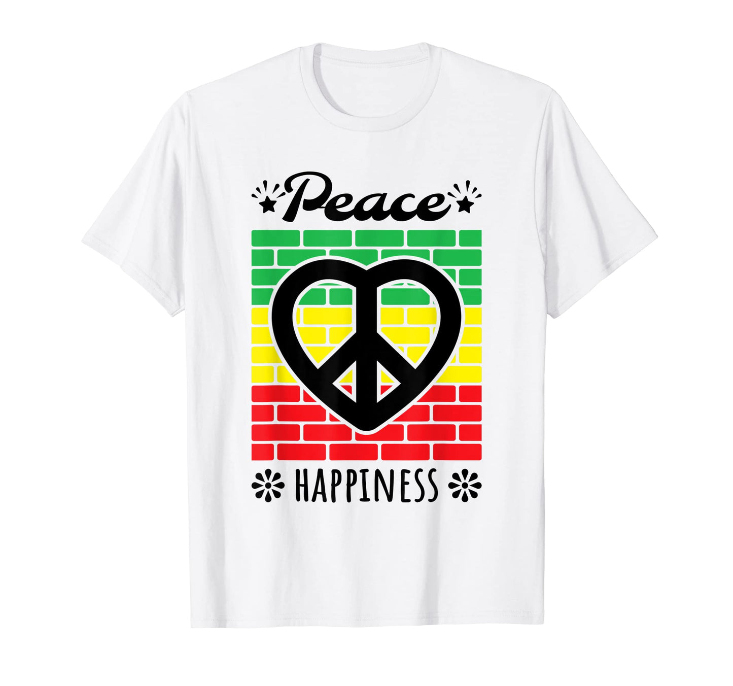 Peace Love And Happiness Gift T-Shirt - Aesthetic Graphic Unisex - T-Shirt, Sweatshirt, Hoodie