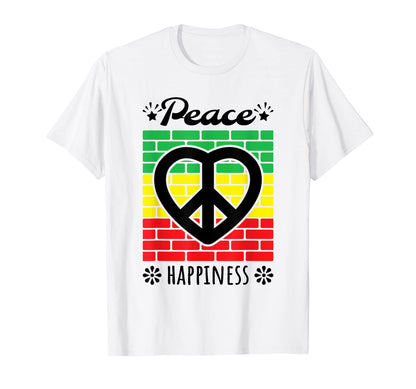 Peace Love And Happiness Gift T-Shirt - Aesthetic Graphic Unisex - T-Shirt, Sweatshirt, Hoodie
